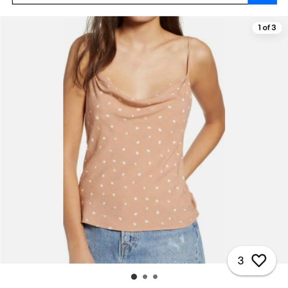 ASTR polka dot cowl neck camisole - Picture 1 of 6